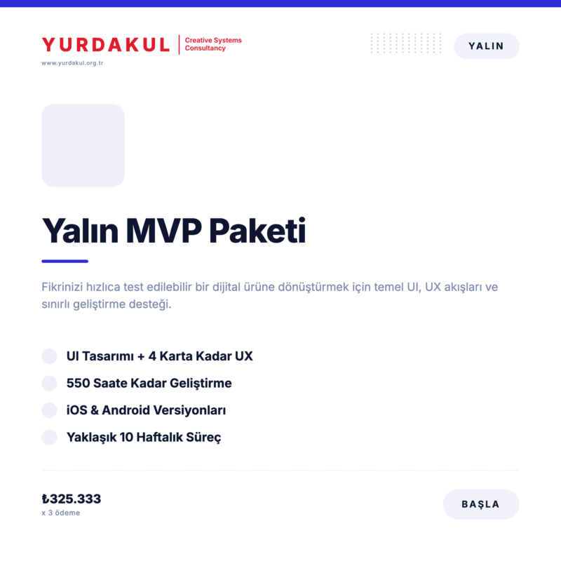Yalın MVP Paketi